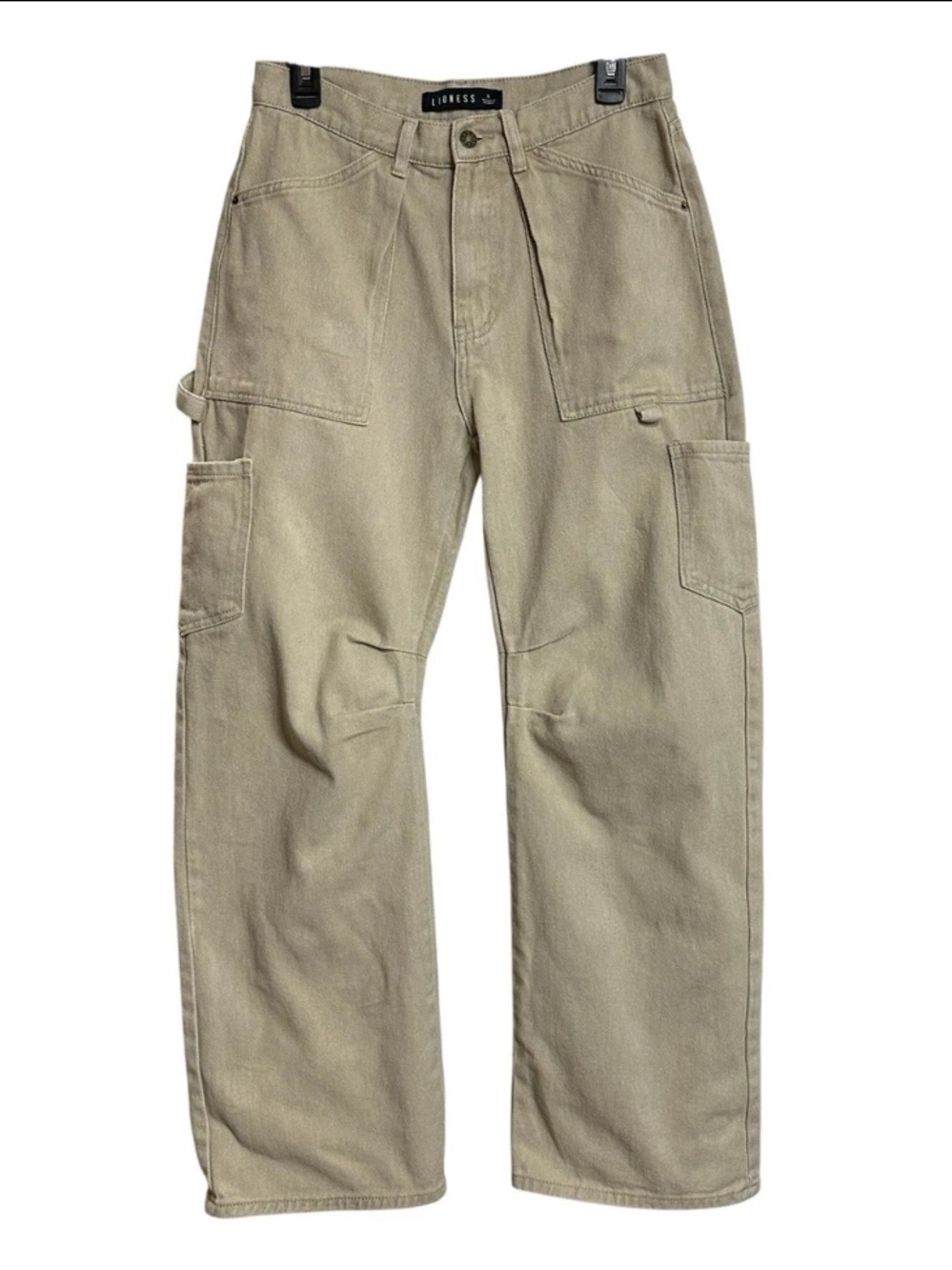 Lioness Khaki Carpenter Cargo Pants - Light Khaki